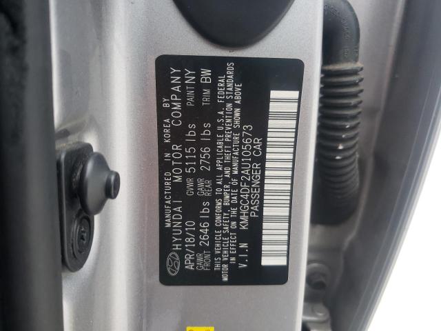 Photo 10 from auction – 2010 HYUNDAI GENESIS 4. with VIN KMHGC4DF2AU105673