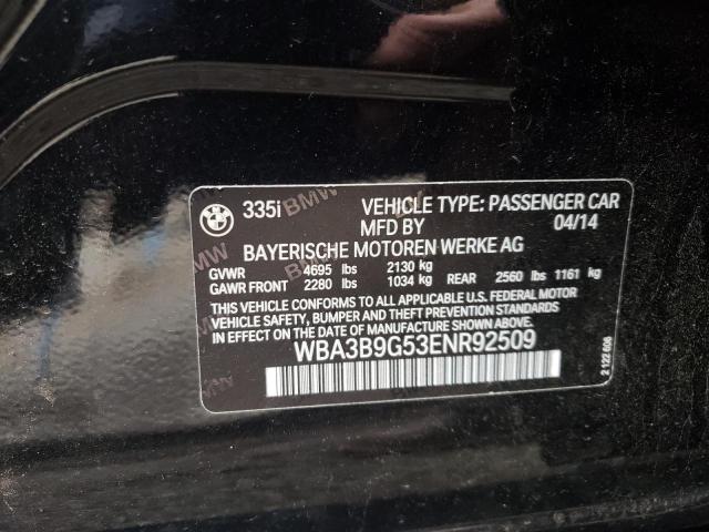 Photo 10 from auction – 2014 BMW 335 XI with VIN WBA3B9G53ENR92509