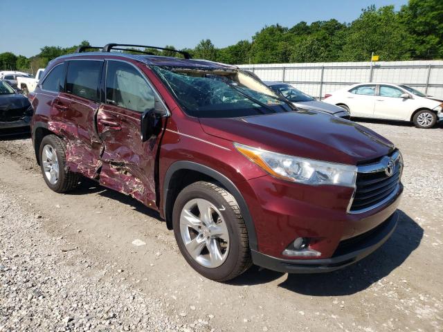 TOYOTA HIGHLANDER 2015 with VIN 5TDYKRFH2FS071415 - Photo from auction