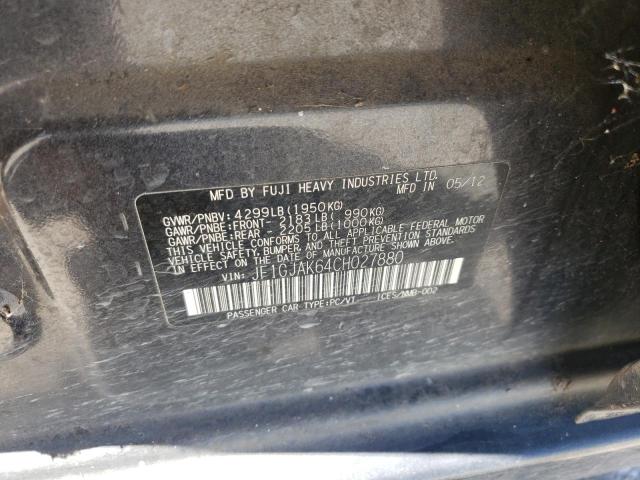 SUBARU IMPREZA LI 2012 with VIN JF1GJAK64CH027880 - Photo from auction
