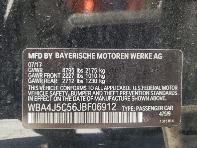 Photo 10 from auction – 2018 BMW 440I GRAN with VIN WBA4J5C56JBF06912