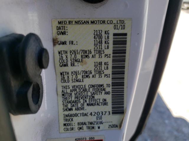 Photo 10 from auction – 2010 NISSAN FRONTIER K with VIN 1N6BD0CT0AC420373