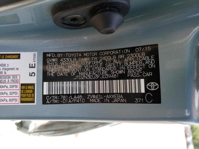 Photo 10 from auction – 2015 TOYOTA PRIUS V with VIN JTDZN3EU3FJ039481
