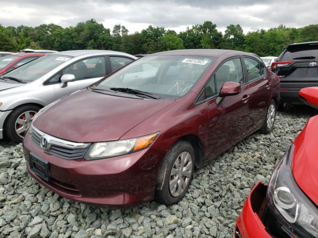 Photo 2 from auction – 2012 HONDA CIVIC LX with VIN 2HGFB2F53CH589081