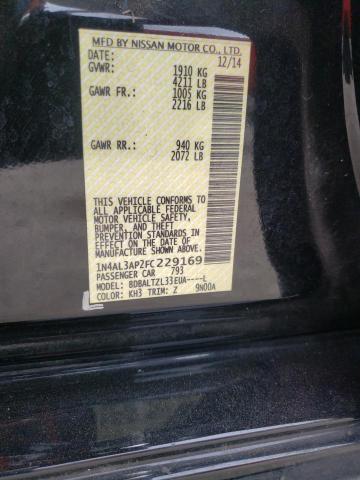 Photo 10 from auction – 2015 NISSAN ALTIMA 2.5 with VIN 1N4AL3AP2FC229169