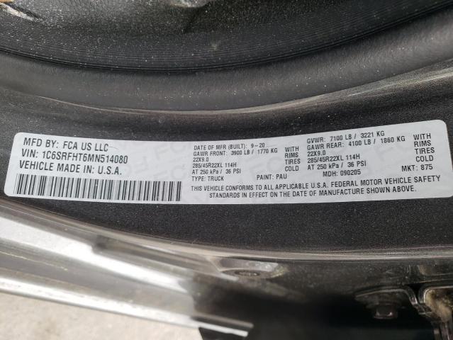 Photo 10 from auction – 2021 RAM 1500 LIMIT with VIN 1C6SRFHT6MN514080