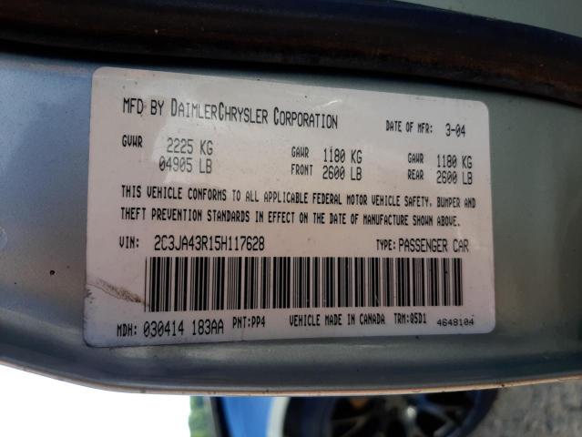 Photo 10 from auction – 2005 CHRYSLER 300 with VIN 2C3JA43R15H117628