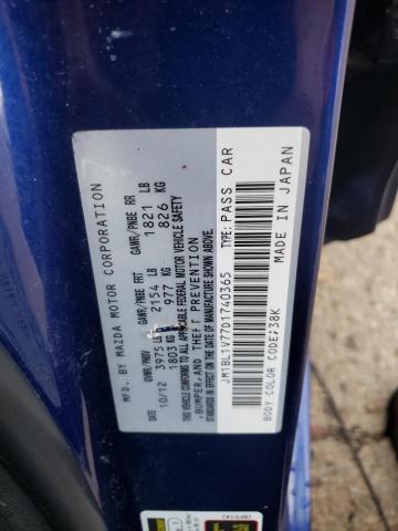 Photo 10 from auction – 2013 MAZDA 3 I with VIN JM1BL1V77D1740365