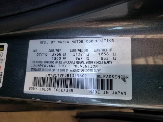 Photo 10 from auction – 2011 MAZDA 3 I with VIN JM1BL1VF3B1355602