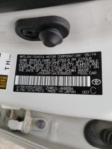 Photo 10 from auction – 2019 TOYOTA PRIUS with VIN JTDKARFU6K3088820