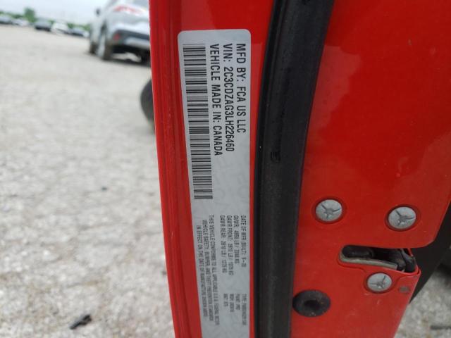 Photo 10 from auction – 2020 DODGE CHALLENGER with VIN 2C3CDZAG3LH226460