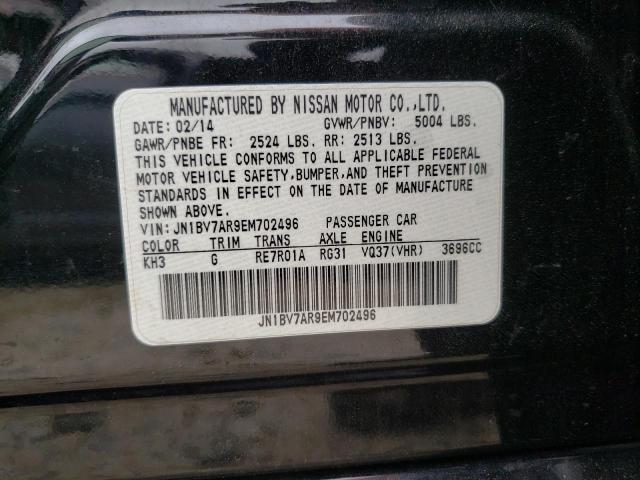 Photo 10 from auction – 2014 INFINITI Q50 BASE with VIN JN1BV7AR9EM702496