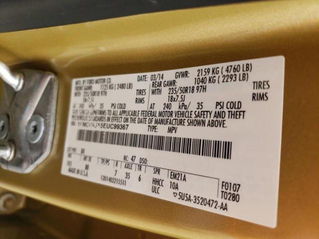 Photo 10 from auction – 2014 FORD ESCAPE TIT with VIN 1FMCU9JX5EUC99367