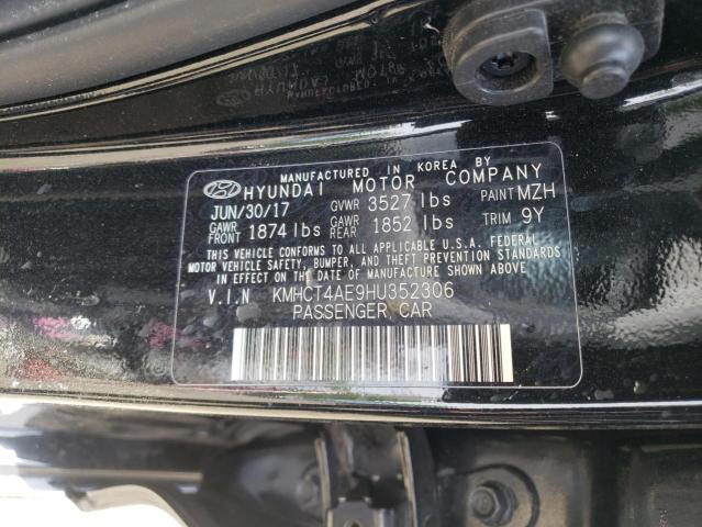 Photo 10 from auction – 2017 HYUNDAI ACCENT SE with VIN KMHCT4AE9HU352306
