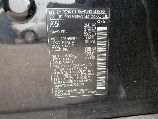 Photo 10 from auction – 2019 NISSAN ROGUE S with VIN KNMAT2MV4KP534318