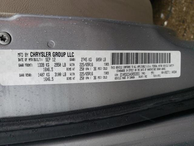 Photo 10 from auction – 2013 DODGE CARAVAN with VIN 2C4RDGCG4DR553551