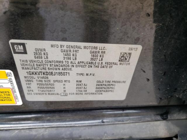 Photo 10 from auction – 2014 GMC ACADIA DEN with VIN 1GKKVTKD0EJ185071