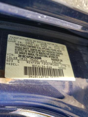 Photo 10 from auction – 2010 NISSAN VERSA S with VIN 3N1BC1AP3AL383506