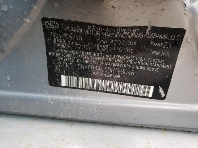 صورة رقم 10 من المزاد - 2011 HYUNDAI SONATA GLS مع VIN 5NPEB4AC5BH198046