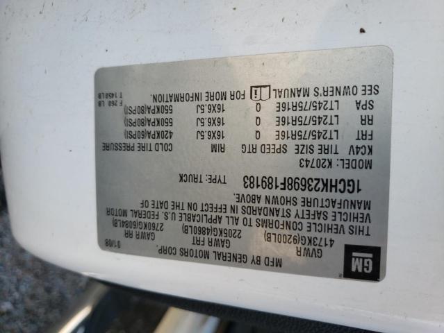 Photo 10 from auction – 2008 CHEVROLET 2500 HD with VIN 1GCHK23698F189183