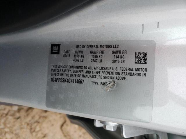 Photo 10 from auction – 2016 BUICK VERANO with VIN 1G4PP5SK4G4114667