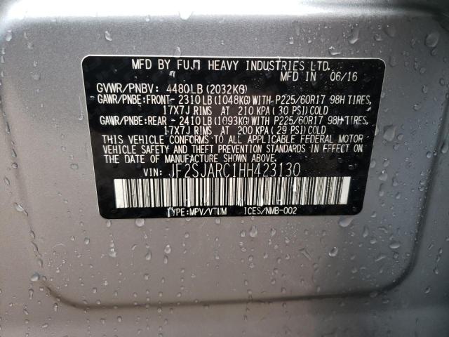 Photo 10 from auction – 2017 SUBARU FORESTER 2 with VIN JF2SJARC1HH423130