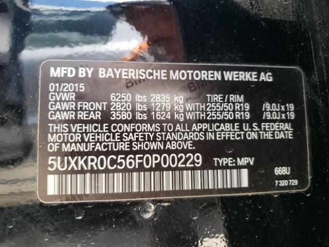 Photo 10 from auction – 2015 BMW X5 XDRIVE3 with VIN 5UXKR0C56F0P00229
