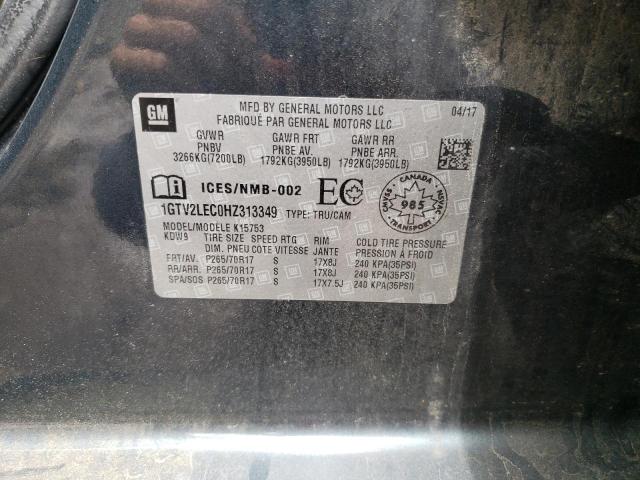 Photo 10 from auction – 2017 GMC SIERRA K15 with VIN 1GTV2LEC0HZ313349