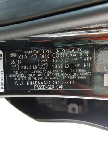 Photo 10 from auction – 2013 KIA RIO EX with VIN KNADN4A35D6130214