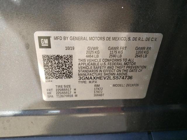 Photo 10 from auction – 2020 CHEVROLET EQUINOX LS with VIN 3GNAXHEV2LS574736