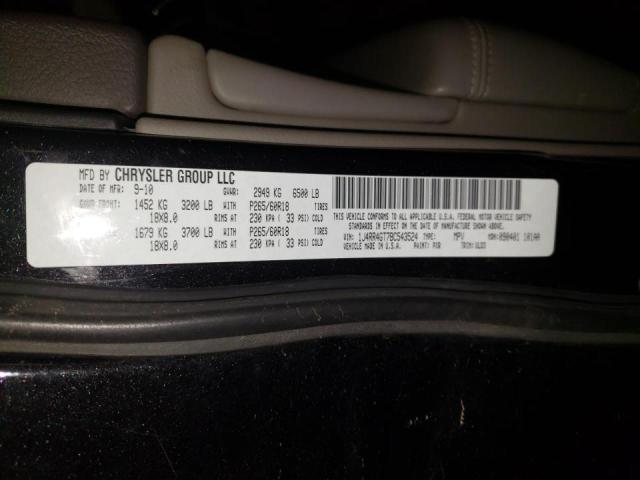 Photo 10 from auction – 2011 JEEP GRAND CHER with VIN 1J4RR4GT7BC543524