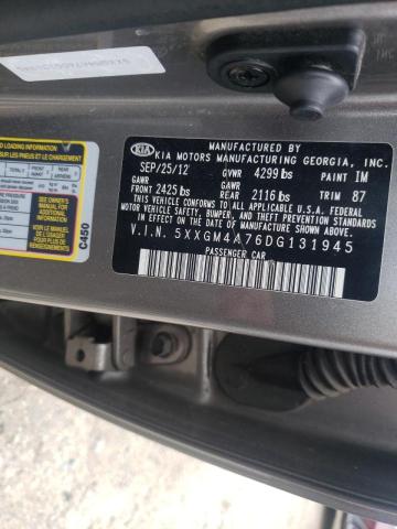 Photo 10 from auction – 2013 KIA OPTIMA LX with VIN 5XXGM4A76DG131945