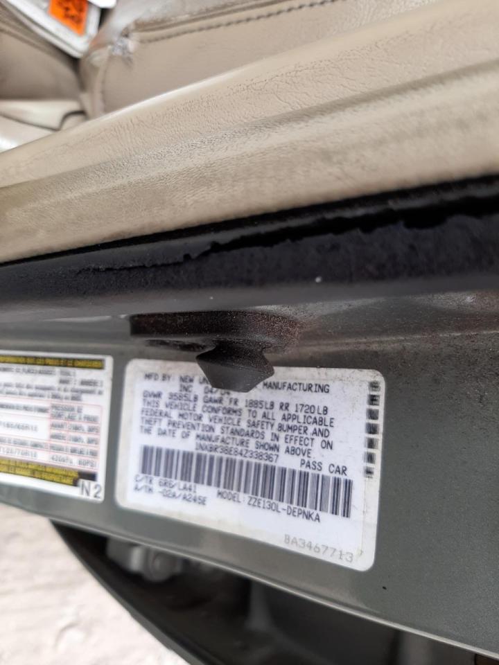 Photo 10 from auction – 2004 TOYOTA COROLLA CE with VIN 1NXBR38E84Z338367