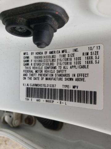 Photo 10 from auction – 2014 HONDA CR-V LX with VIN 5J6RM3H37EL010357