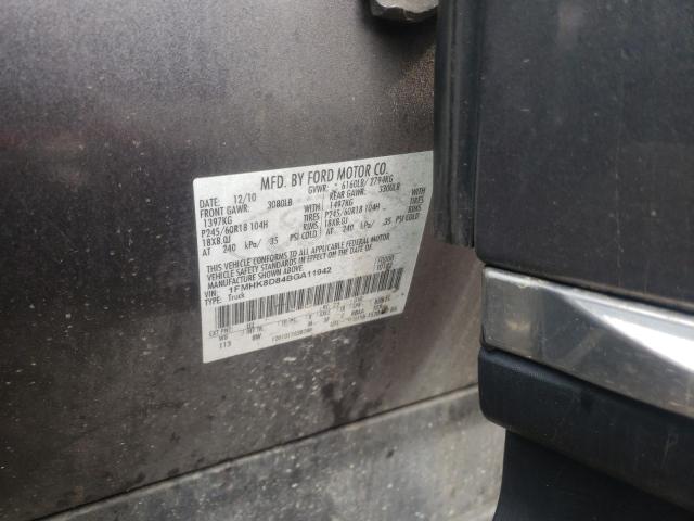 Photo 10 from auction – 2011 FORD EXPLORER X with VIN 1FMHK8D84BGA11942