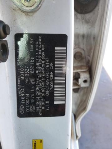 Photo 10 from auction – 2015 HYUNDAI ACCENT GLS with VIN KMHCT4AEXFU816197