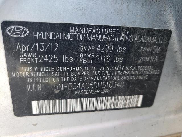 Photo 10 from auction – 2013 HYUNDAI SONATA SE with VIN 5NPEC4AC5DH510348