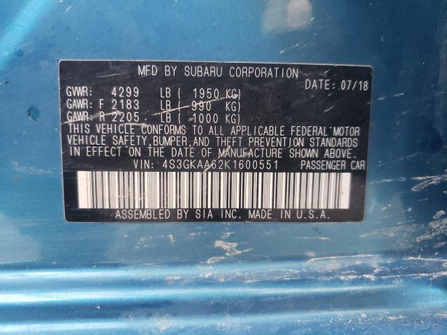 Photo 10 from auction – 2019 SUBARU IMPREZA with VIN 4S3GKAA62K1600551