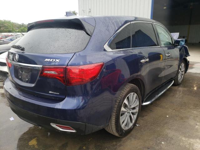 Photo 4 from auction – 2014 ACURA MDX TECHNO with VIN 5FRYD4H45EB033766