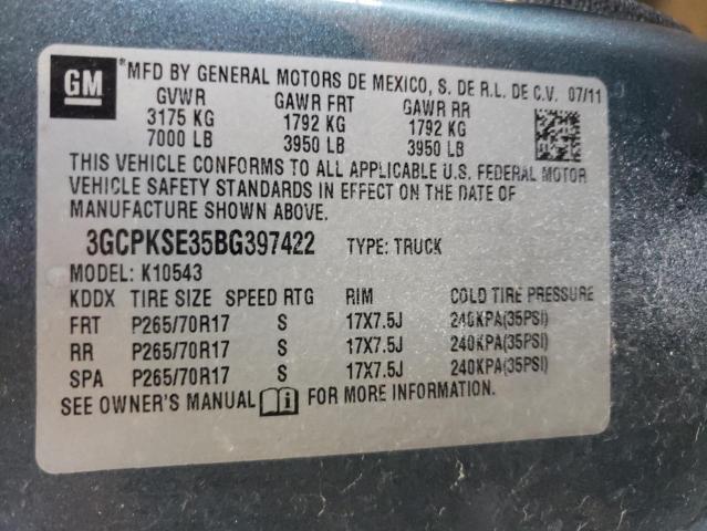 Photo 10 from auction – 2011 CHEVROLET SILVERADO with VIN 3GCPKSE35BG397422
