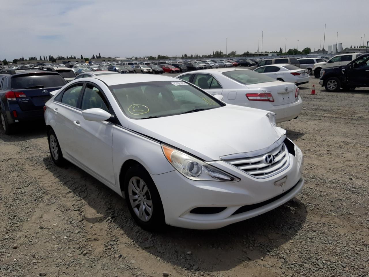 HYUNDAI SONATA GLS 2012 with VIN 5NPEB4AC7CH326322 - Photo from auction