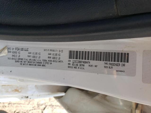 Photo 10 from auction – 2015 CHRYSLER 200 S with VIN 1C3CCCBB6FN680474