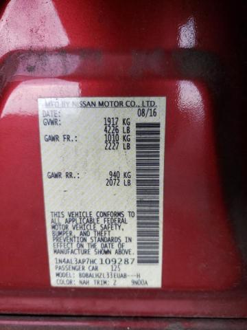 Photo 10 from auction – 2017 NISSAN ALTIMA 2.5 with VIN 1N4AL3AP7HC109287