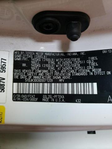 Photo 10 from auction – 2013 TOYOTA SIENNA/LE with VIN 5TDJK3DC6DS071209