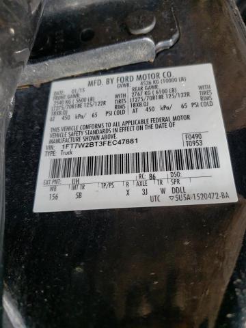 Photo 10 from auction – 2015 FORD F250 SUPER with VIN 1FT7W2BT3FEC47881