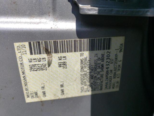 Photo 10 from auction – 2011 NISSAN ALTIMA BAS with VIN 1N4AL2AP6BN432302