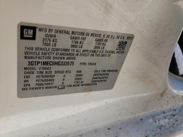 Photo 10 from auction – 2017 GMC SIERRA C15 with VIN 3GTP1MEC8HG333575
