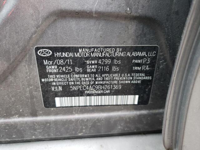 Photo 10 from auction – 2011 HYUNDAI SONATA SE with VIN 5NPEC4AC9BH261369