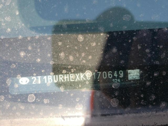 Photo 10 from auction – 2019 TOYOTA COROLLA L with VIN 2T1BURHEXKC170649