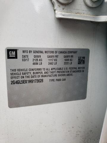 Photo 10 from auction – 2017 BUICK REGAL SPOR with VIN 2G4GL5EX1H9173628